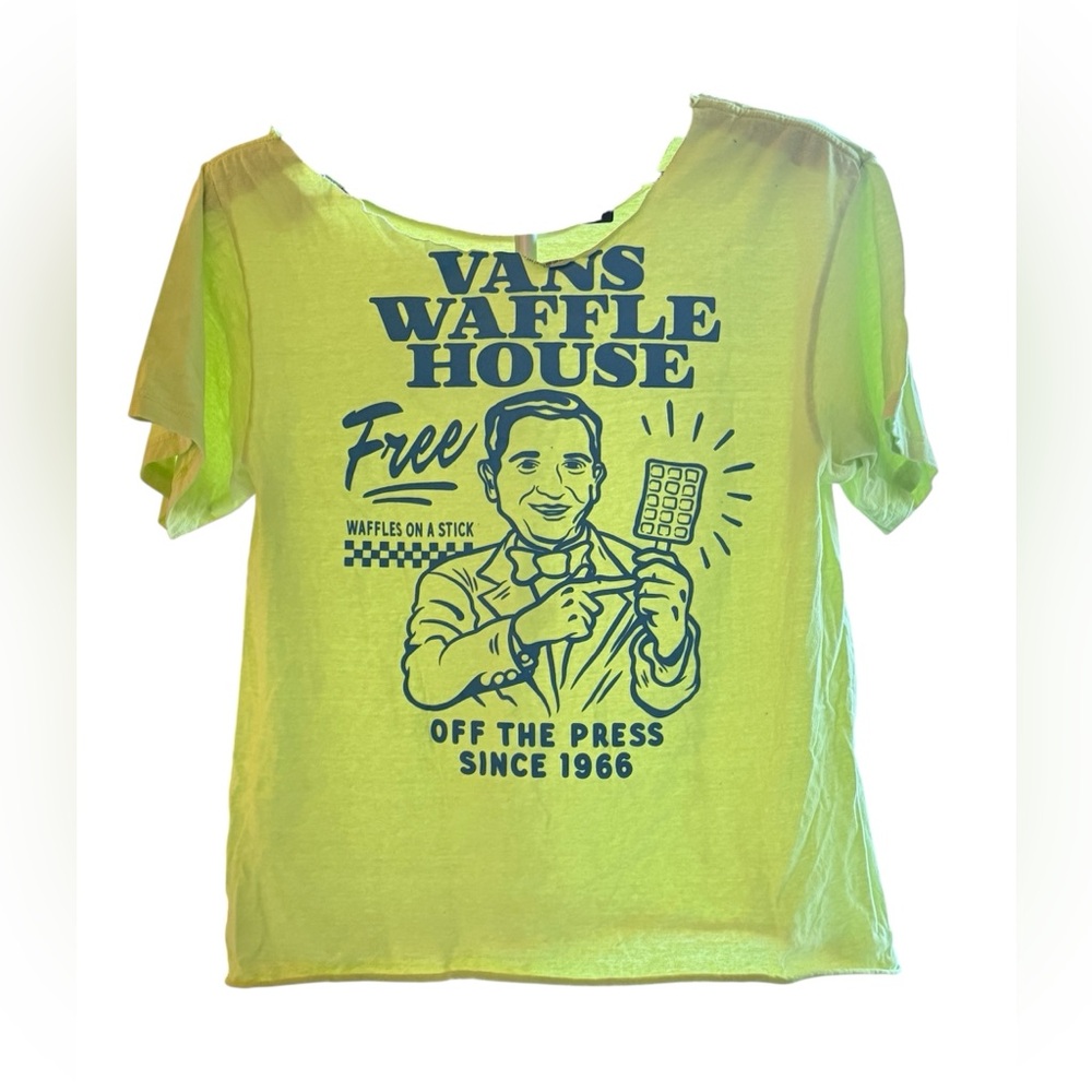 Vans Neon Green Waffle House Tee